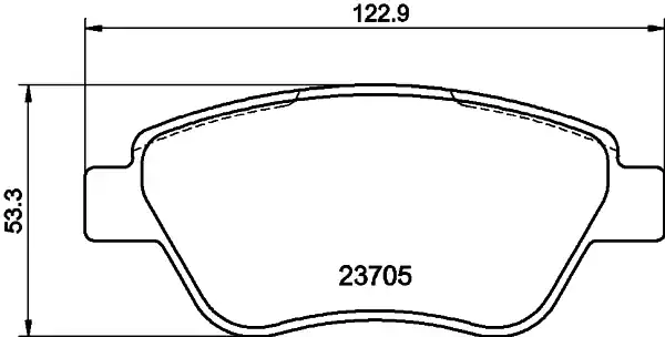 Sada brzdových destiček, kotoučová brzda HELLA 8DB 355 025-301 Nová Kolekce