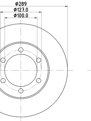Autentický Brzdový kotouč HELLA 8DD 355 104-761