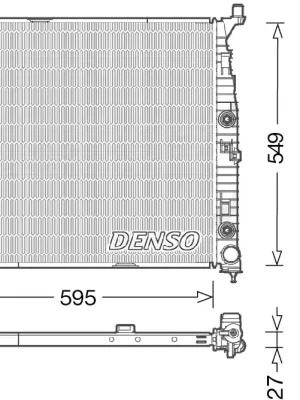 Poslední Šance Chladič, chlazení motoru DENSO DRM17055