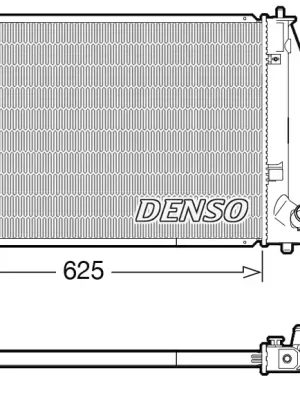 Značkový Chladič, chlazení motoru DENSO DRM50119
