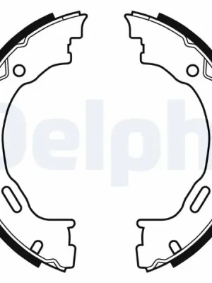 Sada brzdových čelistí, parkovací brzda DELPHI LS1922 Akční Cena