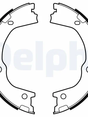 Sada brzdových čelistí, parkovací brzda DELPHI LS2159 Odeslání Ihned