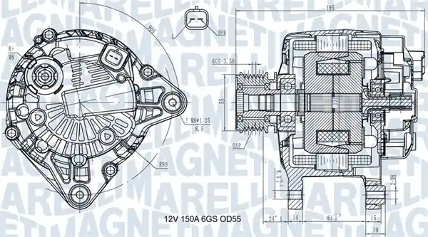 Generátor MAGNETI MARELLI 063731617810 Oblíbený