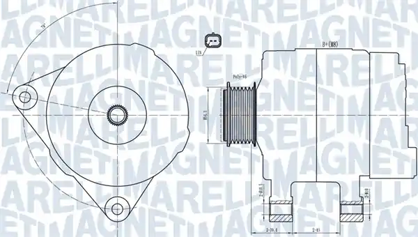 Generátor MAGNETI MARELLI 063732033010 Značkový
