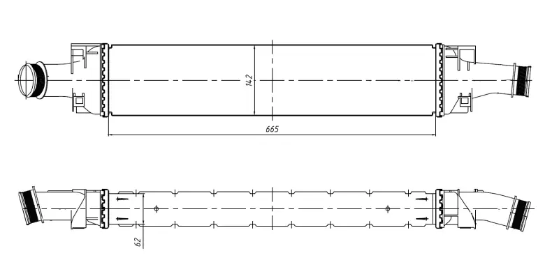 Přímo Od Výrobce Chladič turba NRF 309046