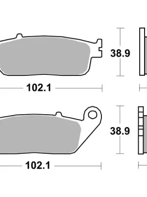 Sada brzdových destiček, kotoučová brzda BREMBO 07HO41SA Originální