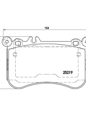Sezónní Sleva Sada brzdových destiček, kotoučová brzda BREMBO P 50 098