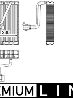 Aktuální Výparník, klimatizace MAHLE ORIGINAL AE 93 000P