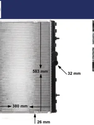 Chladič, chlazení motoru MAHLE ORIGINAL CR 889 000S Nejlepší Cena