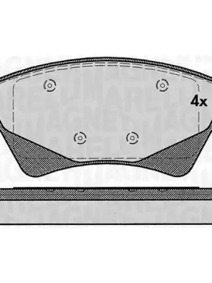 Must-Have Sada brzdových destiček, kotoučová brzda MAGNETI MARELLI 363916060380