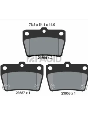 Sada brzdových destiček, kotoučová brzda PAGID T1371N Bezpečná Platba