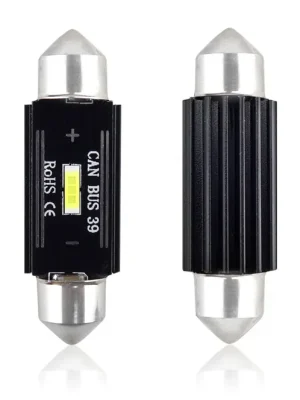 Ověřený LED žárovky CANBUS 1 SMD UltraBright 1860 Festoon 39mm White 12V/24V