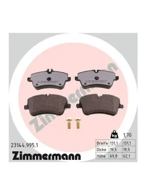 Nízká Cena Sada brzdových destiček, kotoučová brzda ZIMMERMANN 23144.995.1
