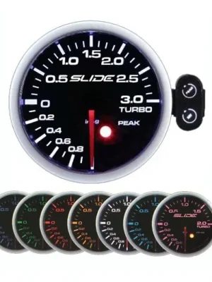 Přídavný budík SLIDE PK-SC 52 mm - Turbo elektrické 1 do 3 BAR Odeslání Ihned