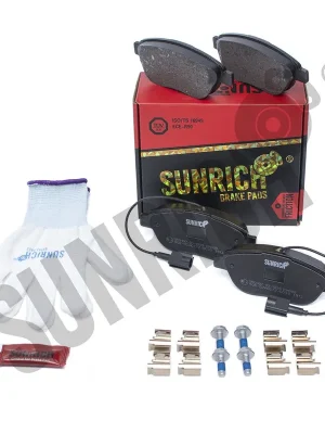 Časově Omezené Sada brzdových destiček, kotoučová brzda SUNRICH SR0497031829