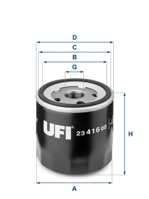 Olejový filtr UFI 2341600 Oblíbený