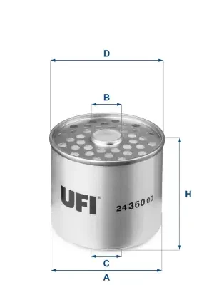 Palivový filtr UFI 2436000 Nejlepší Volba