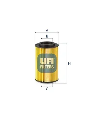 Olejový filtr UFI 2505400 Originální