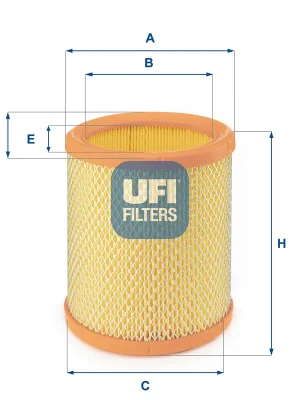 Časově Omezené Vzduchový filtr UFI 2719600