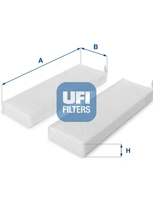 Expresní Doručení Filtr, vzduch v interiéru UFI 5315400