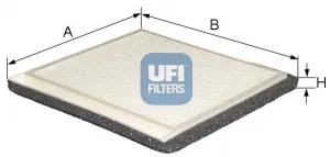 Filtr, vzduch v interiéru UFI 5318800 Cenová Bomba