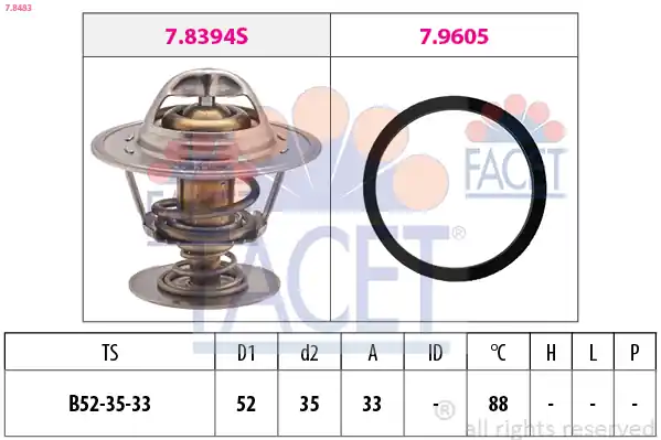 Bezpečná Platba Termostat, chladivo FACET 78483