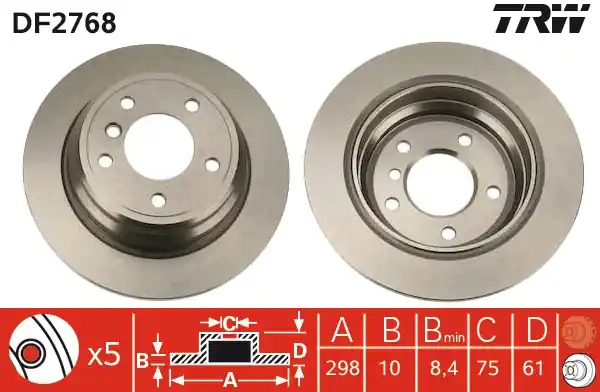 Speciální Cena Brzdový kotouč TRW DF2768