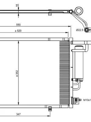 Kup Teď Kondenzátor, klimatizace NRF 350395