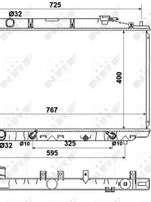 Rychlé Dodání Chladič, chlazení motoru NRF 53971