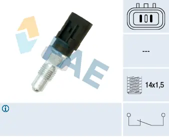 Ověřený Spínač, světlo zpátečky FAE 41240