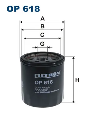 Výhodná Nabídka Olejový filtr FILTRON OP618