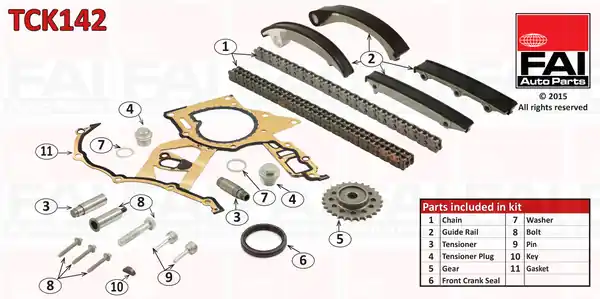 Must-Have Sada rozvodového řetězu FAI AutoParts TCK142