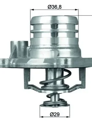 Termostat, chladivo MAHLE ORIGINAL TI1392 Levný