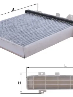 Filtr, vzduch v interiéru MAHLE ORIGINAL LAK589 Tovární Cena
