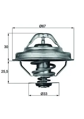Akční Cena Termostat, chladivo MAHLE ORIGINAL TX2892D