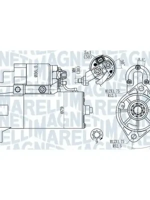 Startér MAGNETI MARELLI 063721165010 Originální