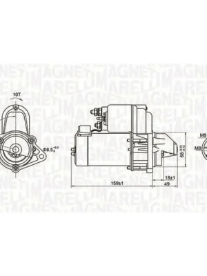 Nejprodávanější Startér MAGNETI MARELLI 063721257010
