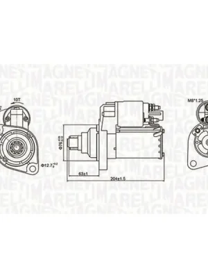 Časově Omezené Startér MAGNETI MARELLI 063721347010