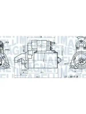 Jen Po Omezenou Doba Startér MAGNETI MARELLI 063721413010
