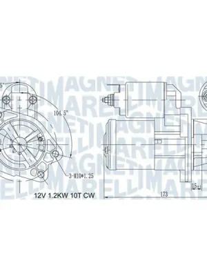 Startér MAGNETI MARELLI 063721469010 Bezpečná Platba