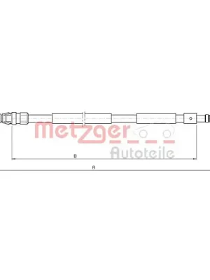 Tažné lanko, parkovací brzda METZGER 10.4708 Jen Po Omezenou Doba