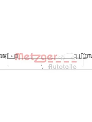 Tažné lanko, parkovací brzda METZGER 10.6233 Zlevněný