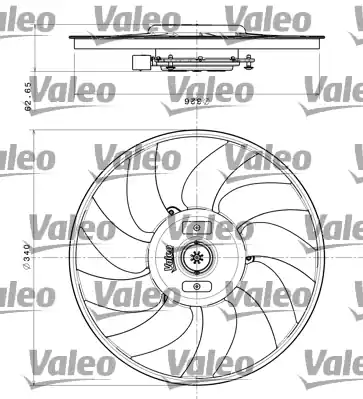 Větrák, chlazení motoru VALEO 696349 Sleva