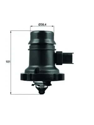 Autentický Termostat, chladivo MAHLE TM 37 103