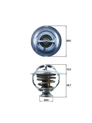 Termostat, chladivo MAHLE TX 123 95D Doprava Zdarma