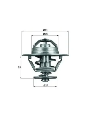 Cenová Bomba Termostat, chladivo MAHLE TX 93 83D
