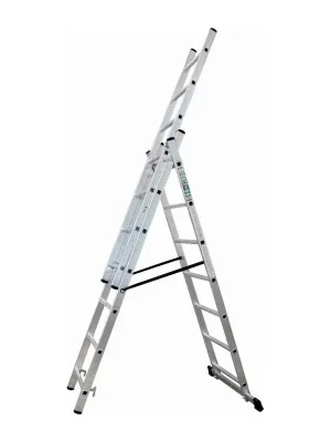 Horká Nabídka Žebřík průmyslový 150kg 3 díly x 10 příček, 18,4 kg, 5812 mm 1/20 - S-40560