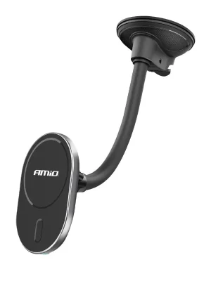 Zlevněný Magnetický držák telefonu s bezdrátovým indukčním nabíjením My Mag 15W AMIO-03772