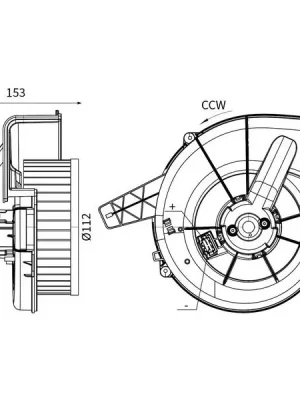 vnitřní ventilátor MAHLE AB 20 000S Časově Omezené