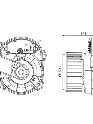 Hit Sezóny vnitřní ventilátor MAHLE AB 295 000S
